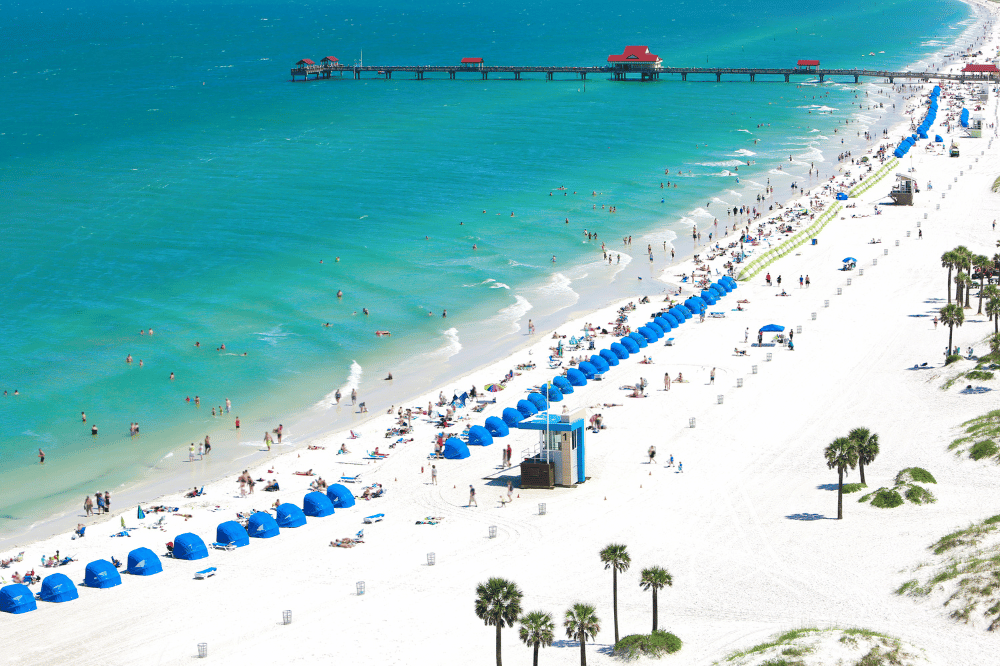 Photo aérienne de Clearwater Beach en Floride