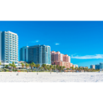 Photo de la plage blanche immaculée de Clearwater en Floride par Gate 5 travel